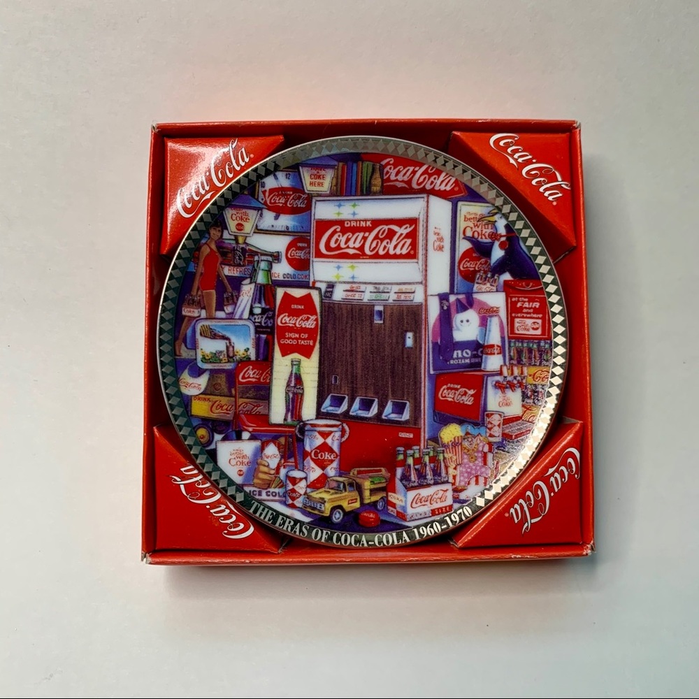 Coca Cola Mini Collector’s Plate 1960-1970